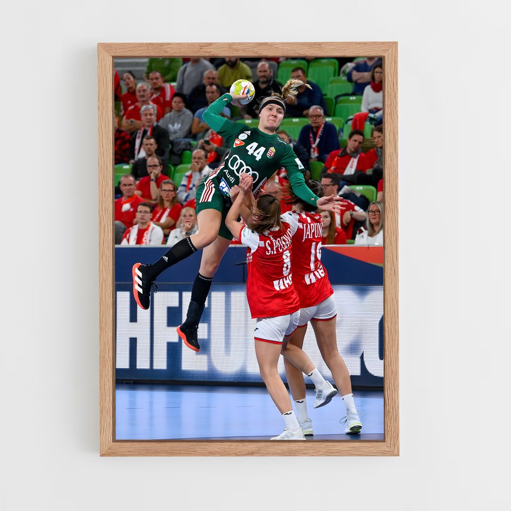 Poster Hungary de national – affiche Handball (vue 4)